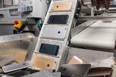 苹果拆解机器人黛西:每小时拆机200部回收原材料14种